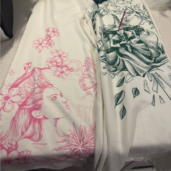 WICKED KATIE KIME WideLeg Lounge Sweatpants Extra Extra Large CreamW/ELPHABA XXL - Picture 5 of 7